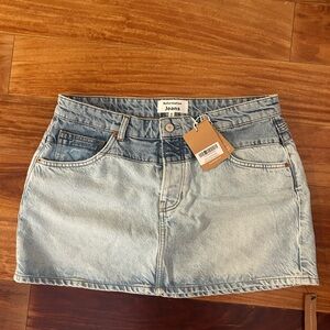 NWT Reformation Hazel Denim Skirt